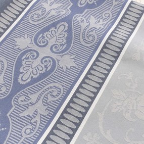 Toalhas de mesa anti nódoas 100% algodão - Argento da Fateba: Azul 1 Toalha de mesa 180x300 cm