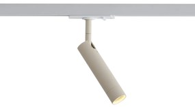 Foco moderno bege com branco para sistema de calha monofásico - Iconic Ivy Moderno