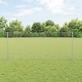 vidaXL Conjunto de Cerca de Jardim Conjunto de 2 Aço galvanizado