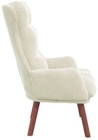 Poltrona relaxante Velvet Creme