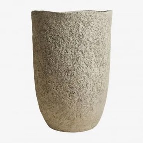 Vaso De Cimento Nuria Castanho Areia & Ø35 Cm - ↑55 Cm - Sklum