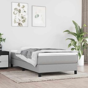vidaXL Colchão molas ensacadas infantil 80x160 cm tecido cinza-claro