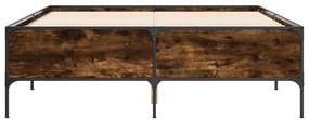 Estrutura de cama 140x200 cm derivados madeira/metal