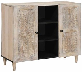 vidaXL Buffet Branco 33.5 x 90 x 75 cm