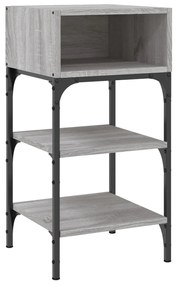 Mesas cabeceira 2pcs 35x34,5x70 cm deriv.madeira cinza sonoma