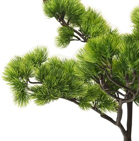 Bonsai pinus artificial com vaso 60 cm verde