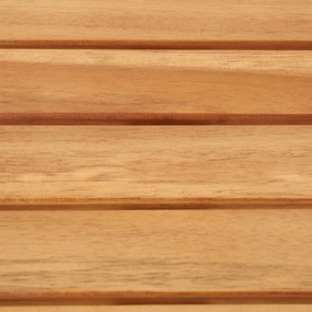Cadeiras de bar 4 pcs madeira acácia maciça e aço inoxidável