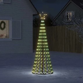 vidaXL LED Árvore de Natal 275 LEDs Branco Quente 180 cm