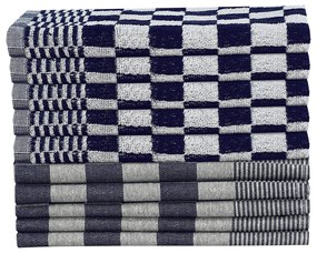 Conjunto de panos de cozinha 10 pcs algodão azul e branco