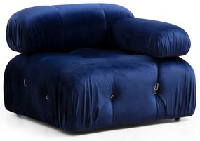 Sofá de Canto Bubble – Veludo Azul – 288 cm x 190 cm