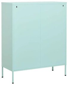 Armário de arrumação aço 80x35x101,5 cm verde-hortelã