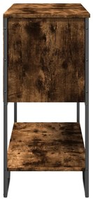 Mesa consola 100x35x74,5cm derivados de madeira carvalho fumado