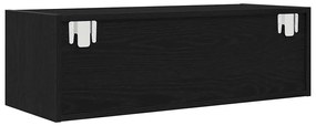 Móveis de TV 2pcs 80x31x25,5cm deriv. madeira carvalho preto
