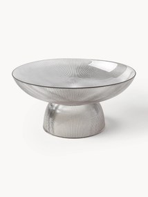 Taça de vidro com superfície canelada Lija