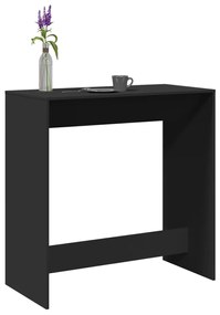 vidaXL Mesa de bar 102x50x103,5 cm derivados de madeira preto