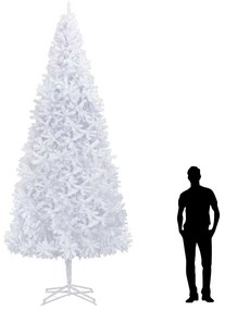 vidaXL Árvore de natal artificial 400 cm branco