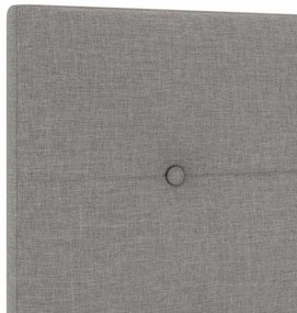 Cabeceira Estofada com Botões Taupe 200 cm
