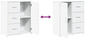 Aparadores 2 pcs 60x31x70 cm derivados de madeira branco