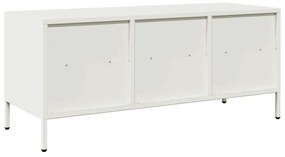 Móvel de TV 101,5x39x43,5 cm aço laminado a frio branco