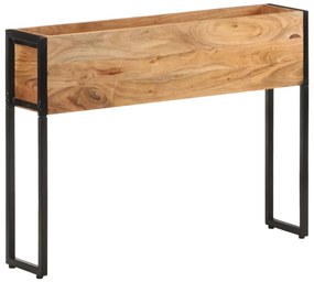 Vaso/floreira 90x20x68 cm madeira de acácia maciça
