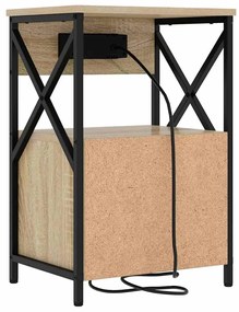 Armário de Cabeceira 2 pcs Carvalho sonoma 40 x 31 x 60 cm