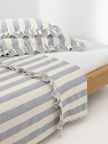 Lençol em linho e algodão com folhos Posie