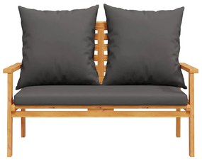 5 pcs conjunto lounge de jardim c/ almofadões acácia maciça