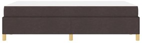 Cama Box Outros Marrom Escuro e Branco 120 x 190 cm tecido