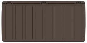 Caixa para almofadões 117x45,5x57,5 cm 270 L castanho