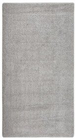 vidaXL Tapete shaggy 80x150 cm antiderrapante cinzento-claro