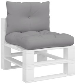 Almofadões p/ móveis de paletes 2 pcs tecido cinza