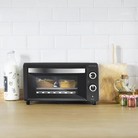 Mini-forno elétrico multifunções Bake&Toast 1090 Black , 10 litros de capacidade e porta com vidro duplo