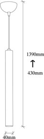 Candeeiro Chandelier Tempo – Prateado – 4 x 4 cm