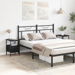 vidaXL Armários de Cabeceira 2 pcs Carvalho Preto 34x36x50 cm Madeira Engenheirada