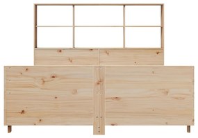 Cama sem colchão 150x200 cm madeira de pinho maciça