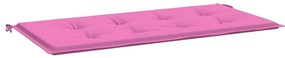 Almofada para Banco de Jardim Rosa 120x50x4 cm Tecido Oxford