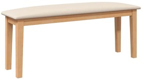 Banco 110 cm madeira seringueira maciça