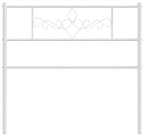 Cabeceira de cama 80 cm metal branco