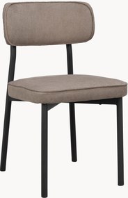 Cadeiras de jantar estofadas Paisley, conjunto de 2