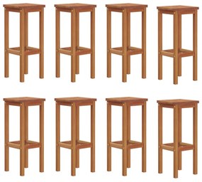 9 pcs conjunto de bar para jardim madeira de acácia maciça