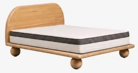 Cama Em Madeira De Manga Bicheno Madeira De Manga & 200 X 200 Cm & 200 X 200 Cm - Guideor - Sklum