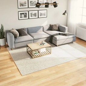 vidaXL Tapete de pelo alto aspeto brilhante ISTAN 200x280cm cor creme