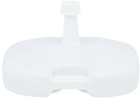 Base de guarda-sol enchimento c/ areia/água 16L plástico branco