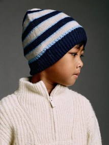 Conjunto de 3 peças VERTBAUDET em malha: gorro, gola e luvas sem dedos para menino branco mesclado