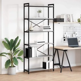 vidaXL Estante Sonoma cinzento 40 x 30 x 85 cm Madeira processada