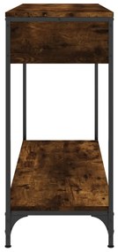 Mesa consola 100x34,5x75cm derivados de madeira carvalho fumado