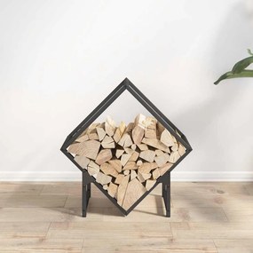 Suporte para lenha 50x25x50 cm aço laminado a frio preto
