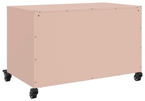 Móvel de TV 68x39x43,5 cm aço laminado a frio rosa