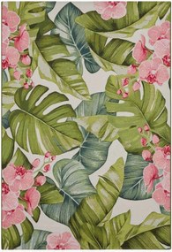 Tapete de pelo curto para interior e exterior Flair Tropical
