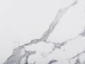 Mesa de Jantar com efeito de mármore branco 120 x 80 cm SANTIAGO Beliani